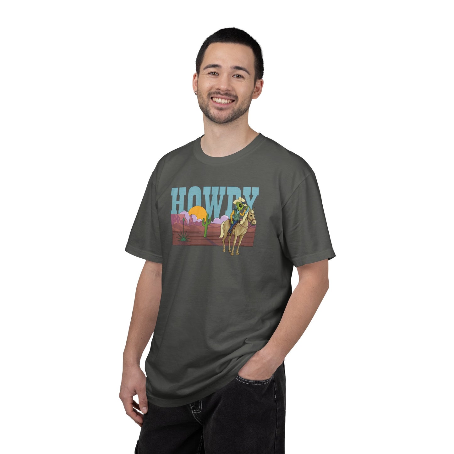 HOWDY Alien Cowboy Tee