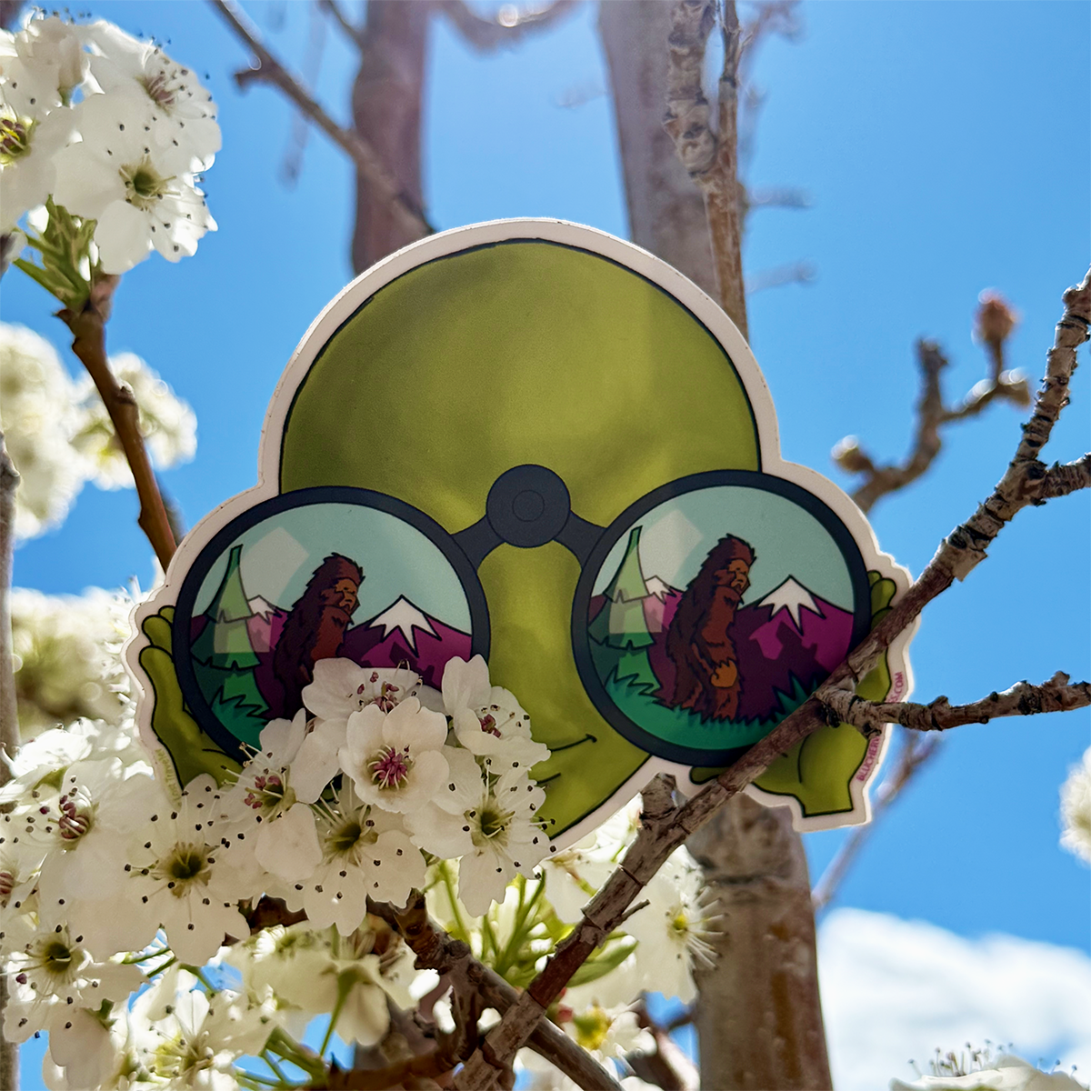 The SasquWatcher Sticker