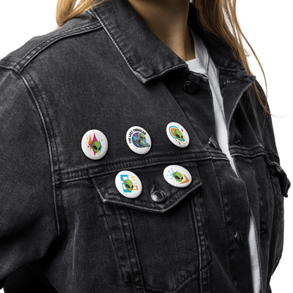 The Lost Traveler Galactic Set of pin buttons