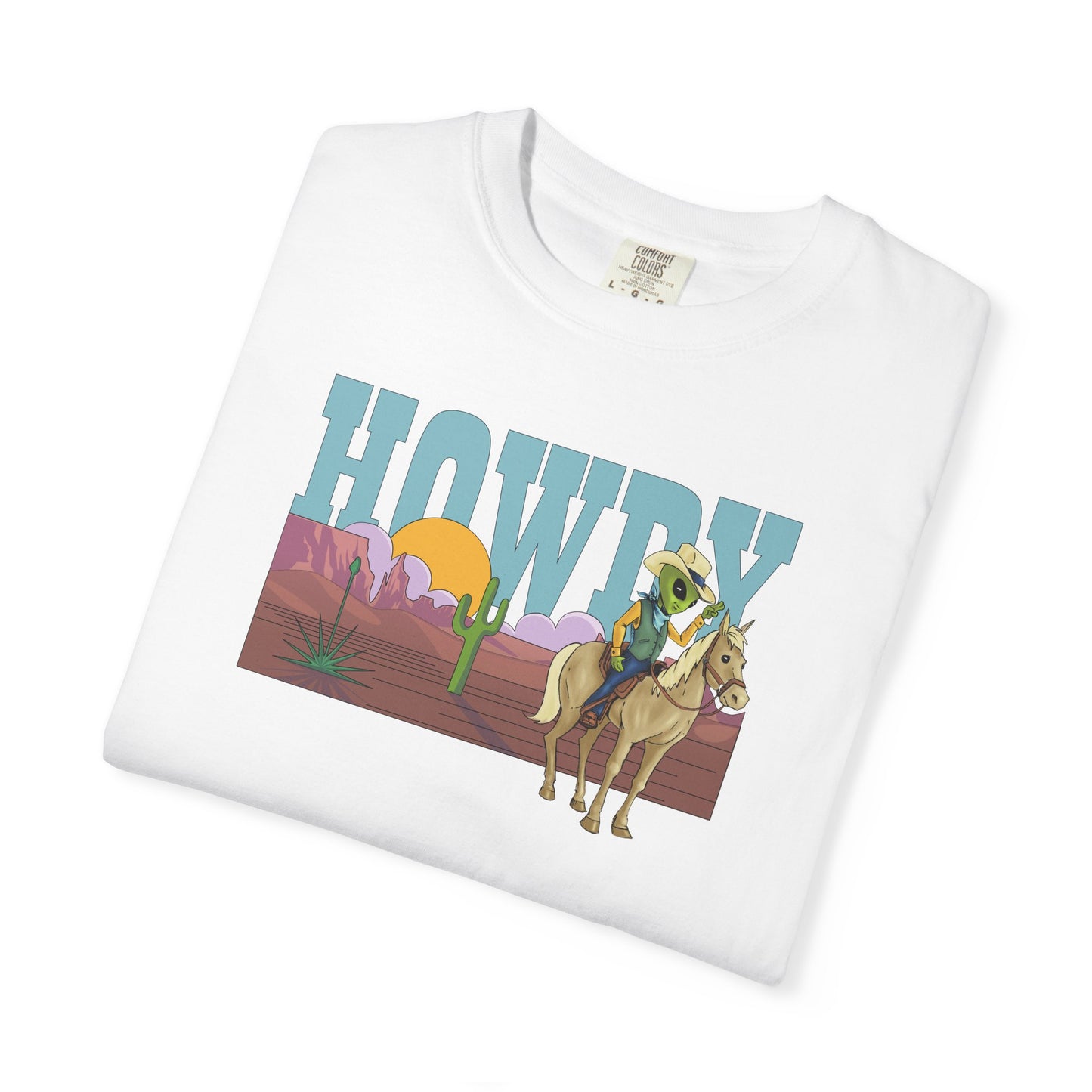 HOWDY Alien Cowboy Tee