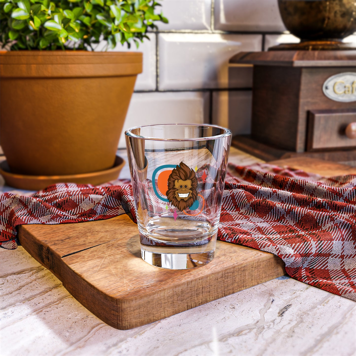 Squatch Circles Shot Glass, 1.5oz