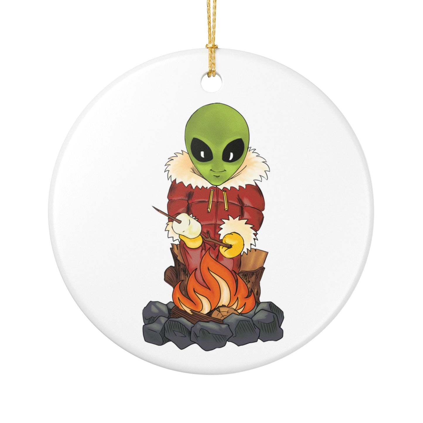 S'mores Ceramic Ornament