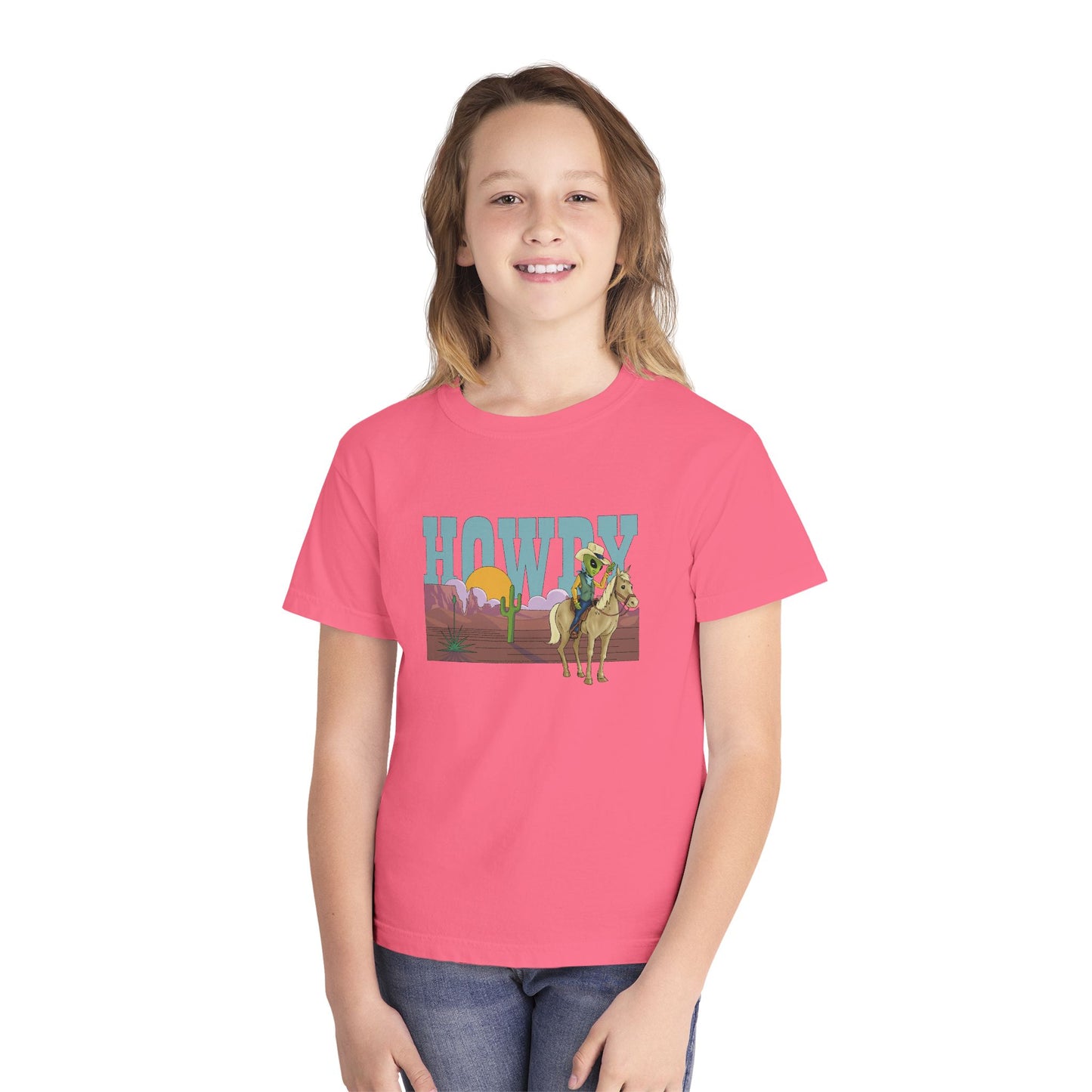 Howdy Comfort Colors Youth Tee