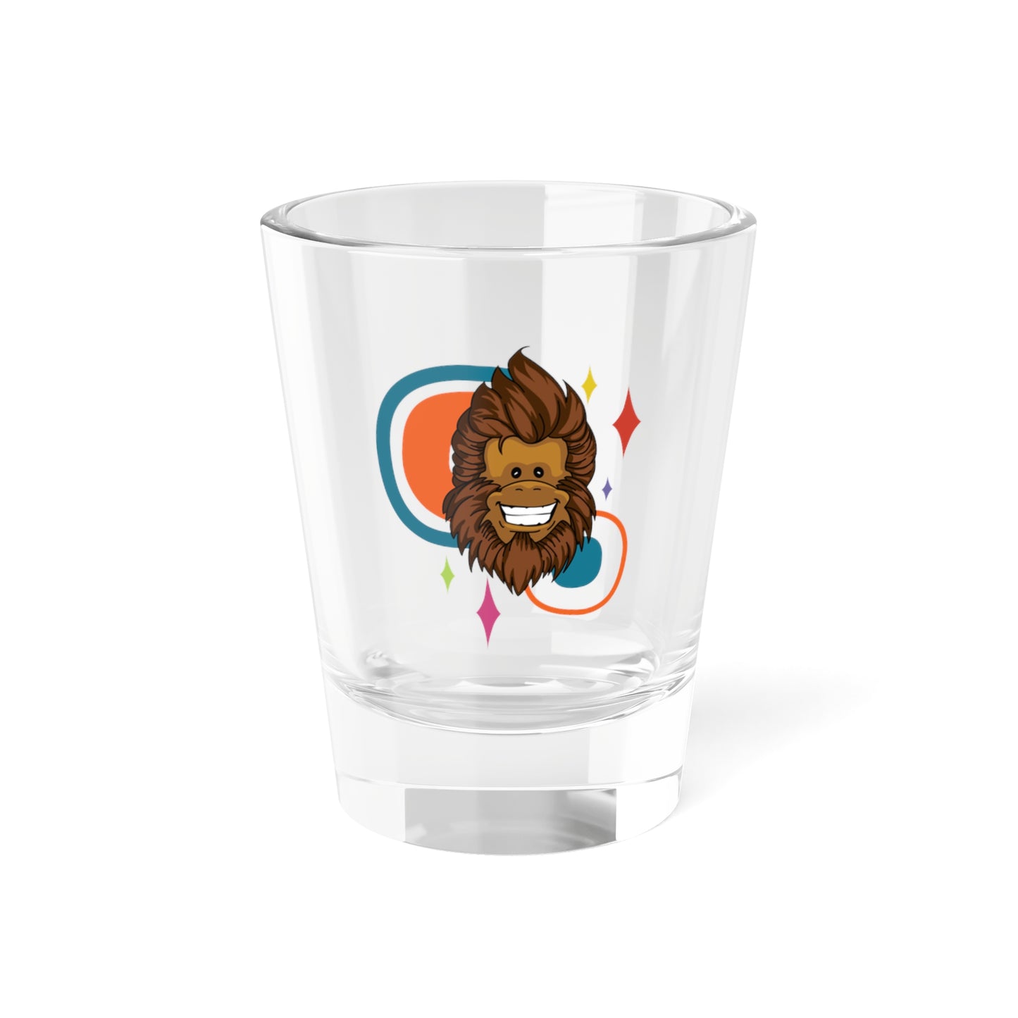 Squatch Circles Shot Glass, 1.5oz