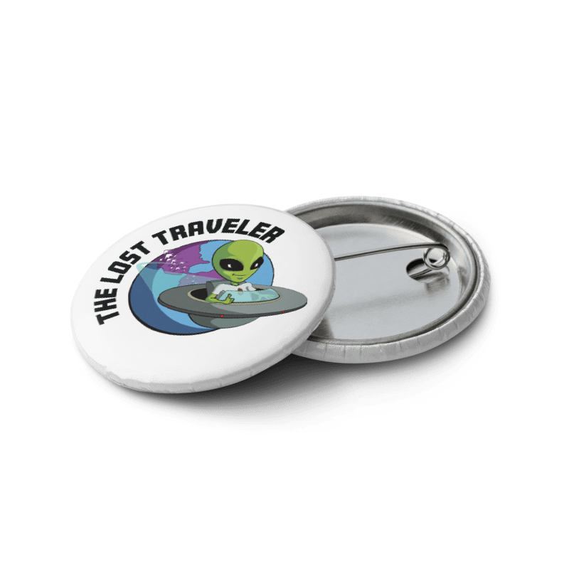 The Lost Traveler Galactic Set of pin buttons