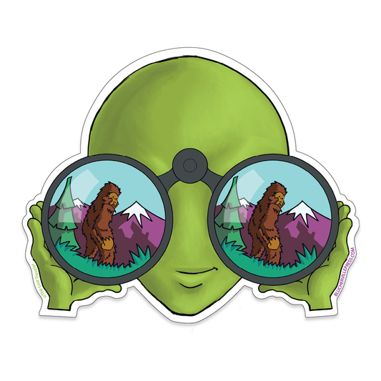The SasquWatcher Sticker
