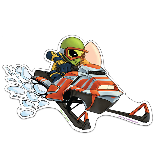 The Snow Sledder Sticker